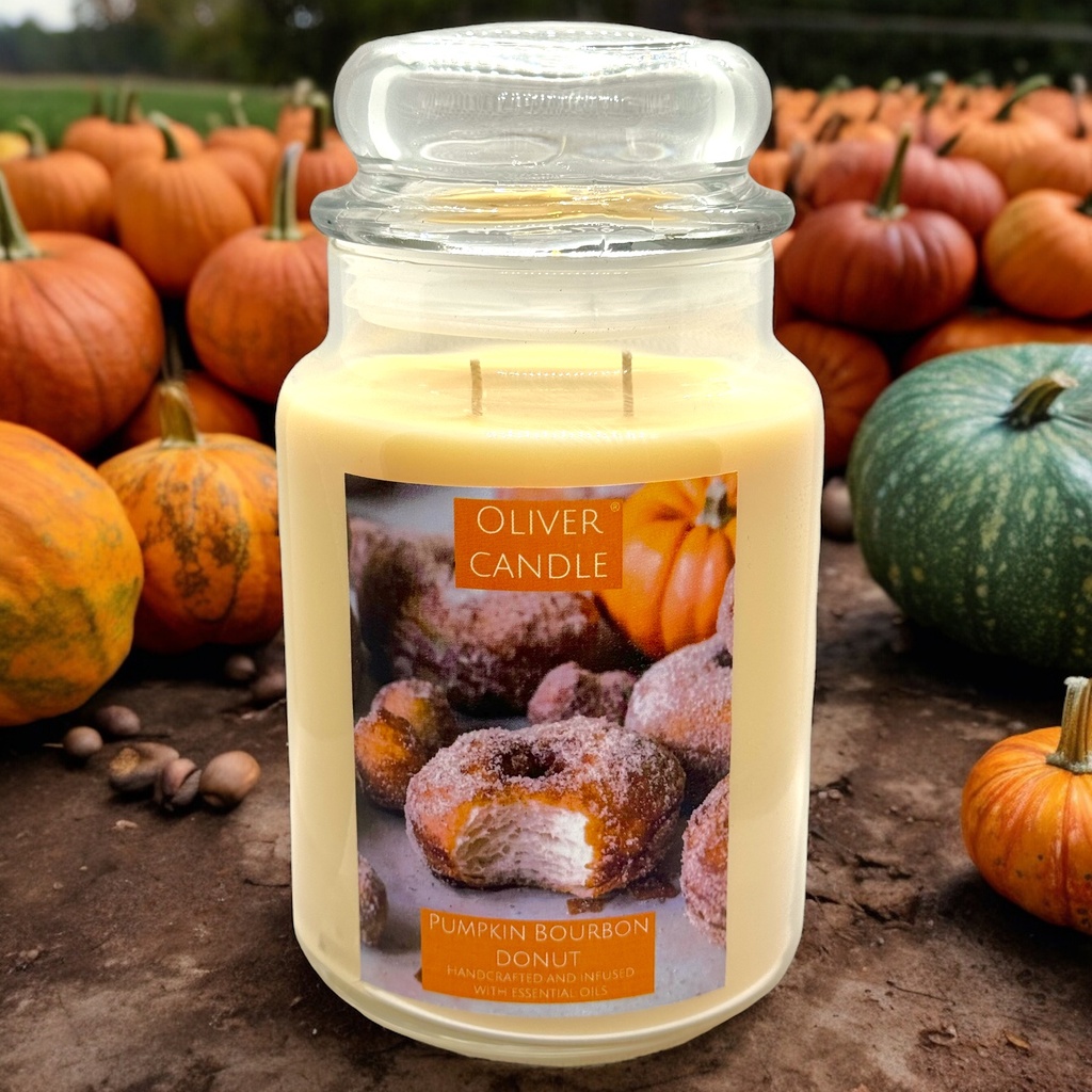 Pumpkin Bourbon DonutApothecary Jar Soy Candle