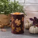 Fall Leaves Vintage Style Bulb Illumination Fragrance Warmer