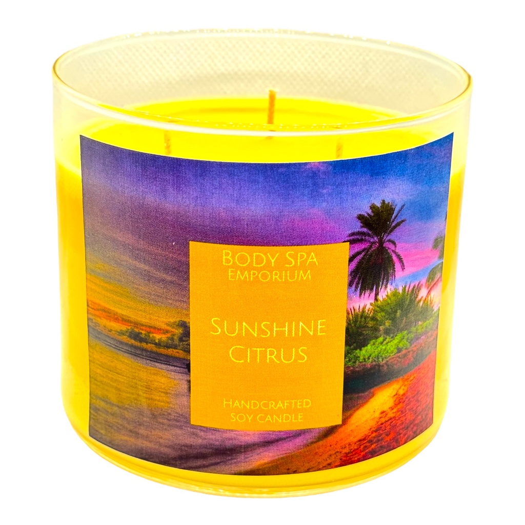 Sunshine Citrus 3 Wick Soy Candle
