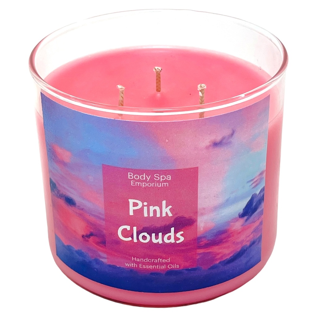 Pink Clouds 3 Wick Soy Candle