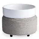 Gray Texture 2-in-1 Classic Wax Melt Warmer & Candle Warmer