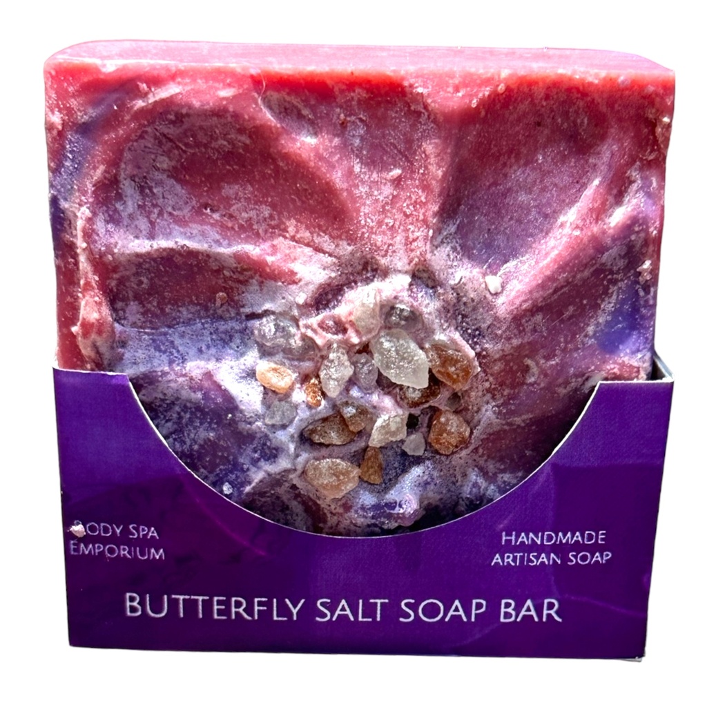 [803960] Butterfly Handmade Salt Artisan Soap Bar