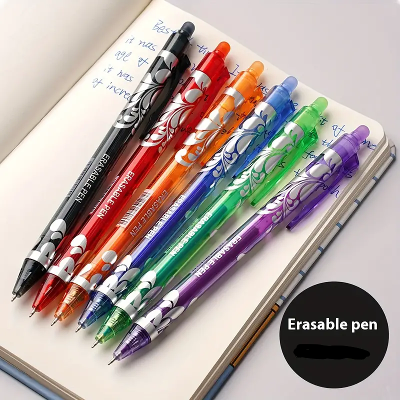 Erasable Retractable Ballpoint Pen Set