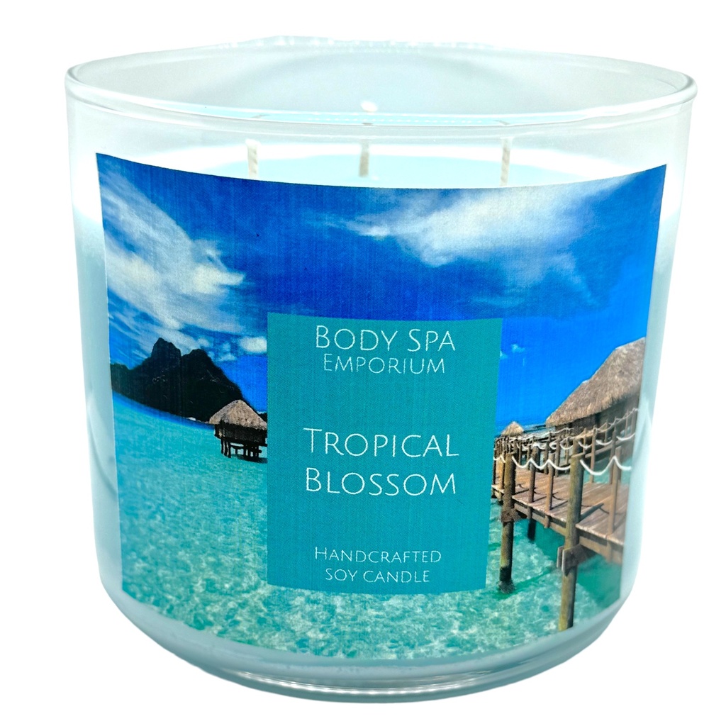 Tropical Blossom 3 Wick Soy Candle