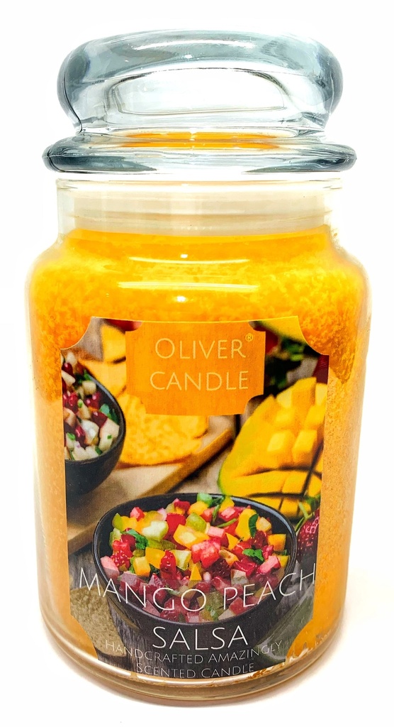 Mango Peach Salsa Apothecary Jar Soy Candle