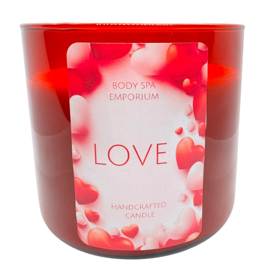 Love 3 Wick Soy Candle