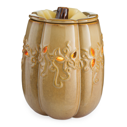 [100463] Pumpkin Illumination Fragrance Warmer (Tan)