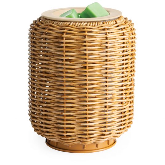 [810048256341] Wicker Lantern Illumination Fragrance Warmer