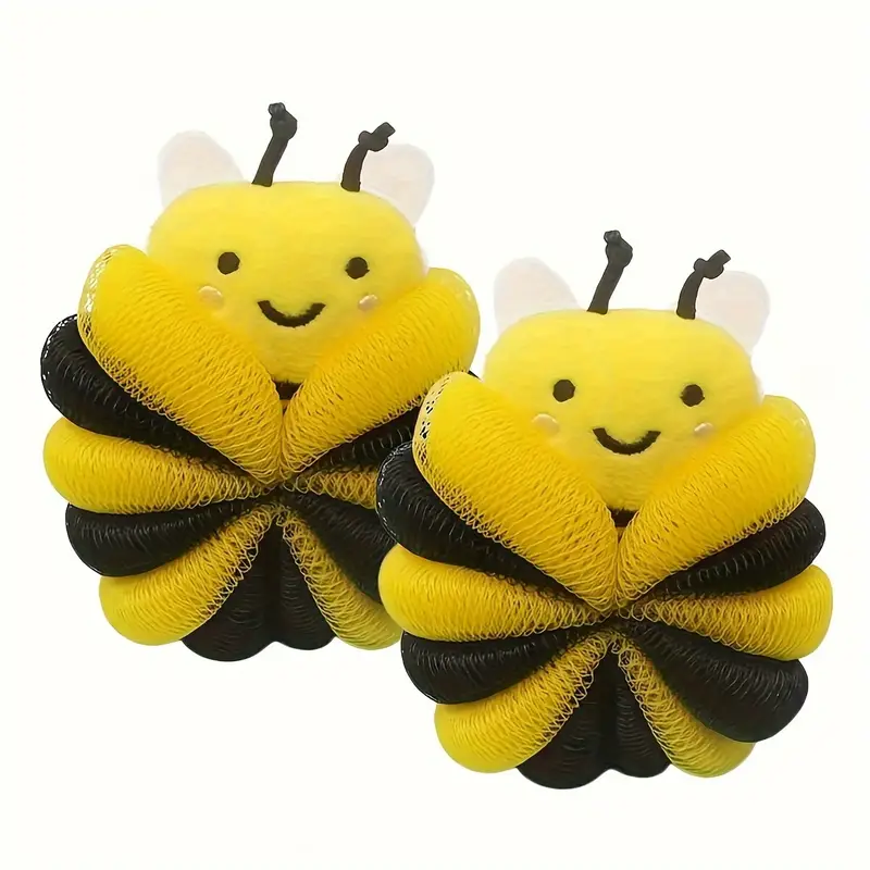 Soft Gentle Bee Bath Poof