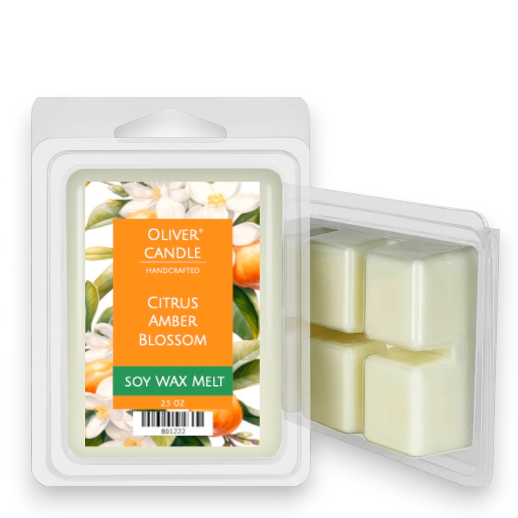 [801222] Citrus Amber Blossom 6 Piece Soy Wax Melt