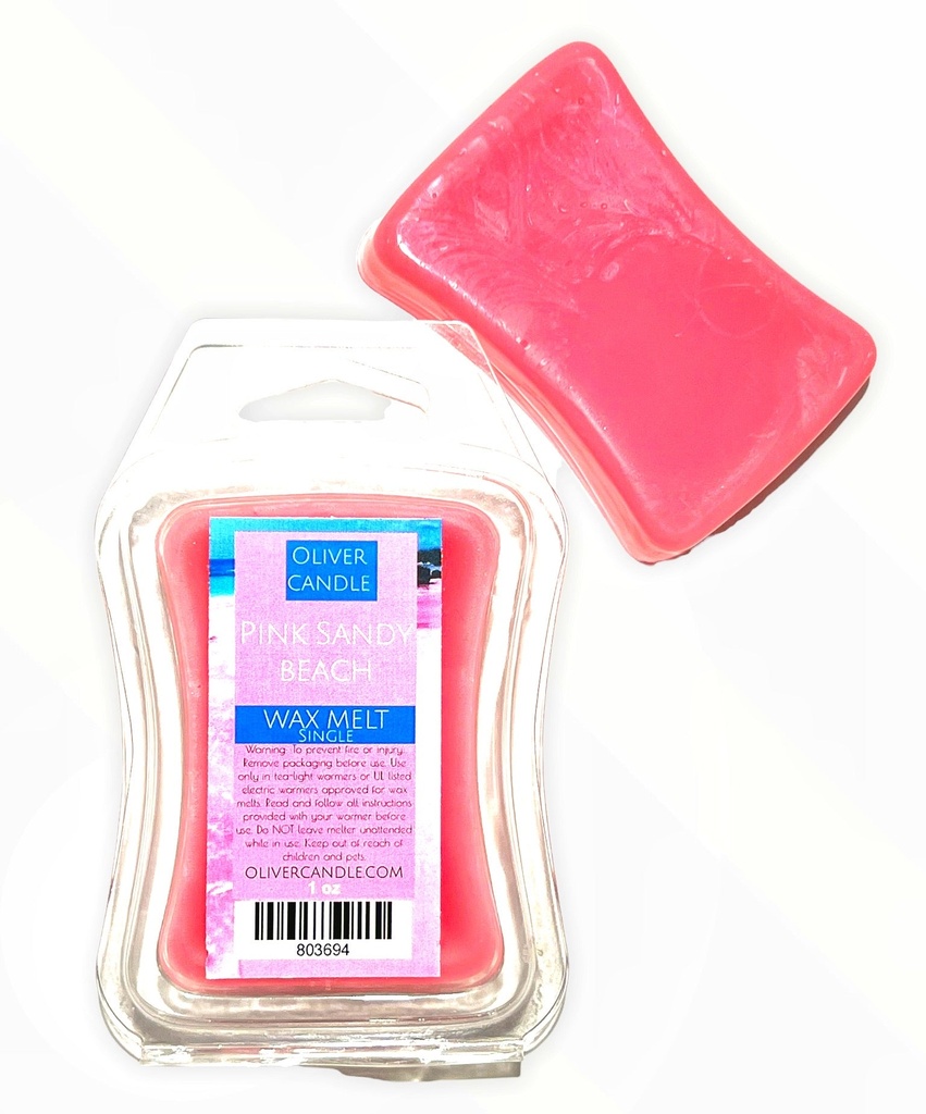 Pink Sandy Beach Wax Melt Single