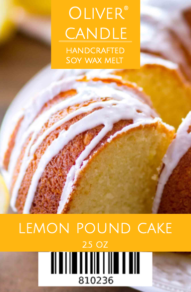 Lemon Pound Cake 6 Piece Soy Wax Melt