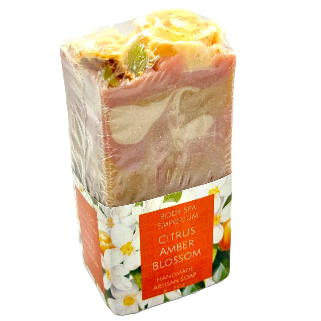 Citrus Amber Blossom Handmade Artisan Soap (Full Size Bar (6oz - 7oz))