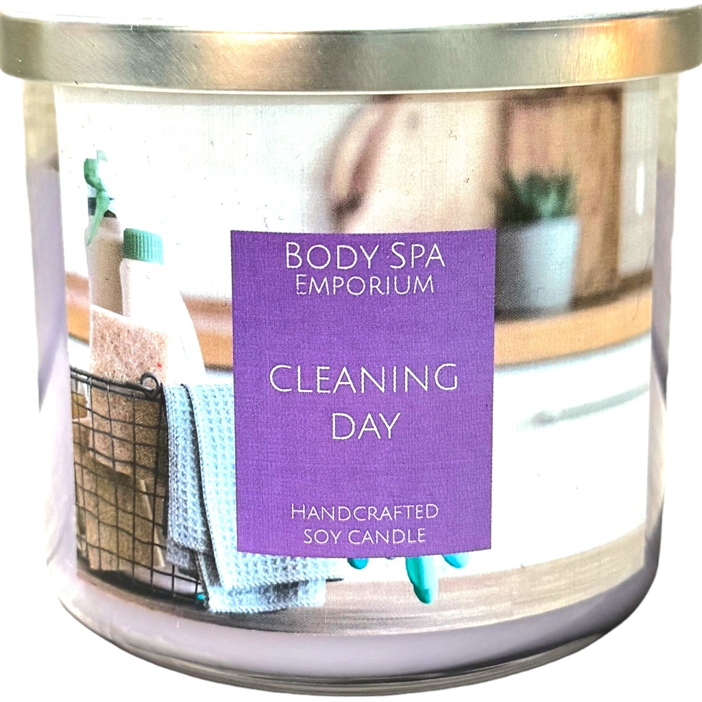 [805736] Cleaning Day 3 Wick Soy Candle