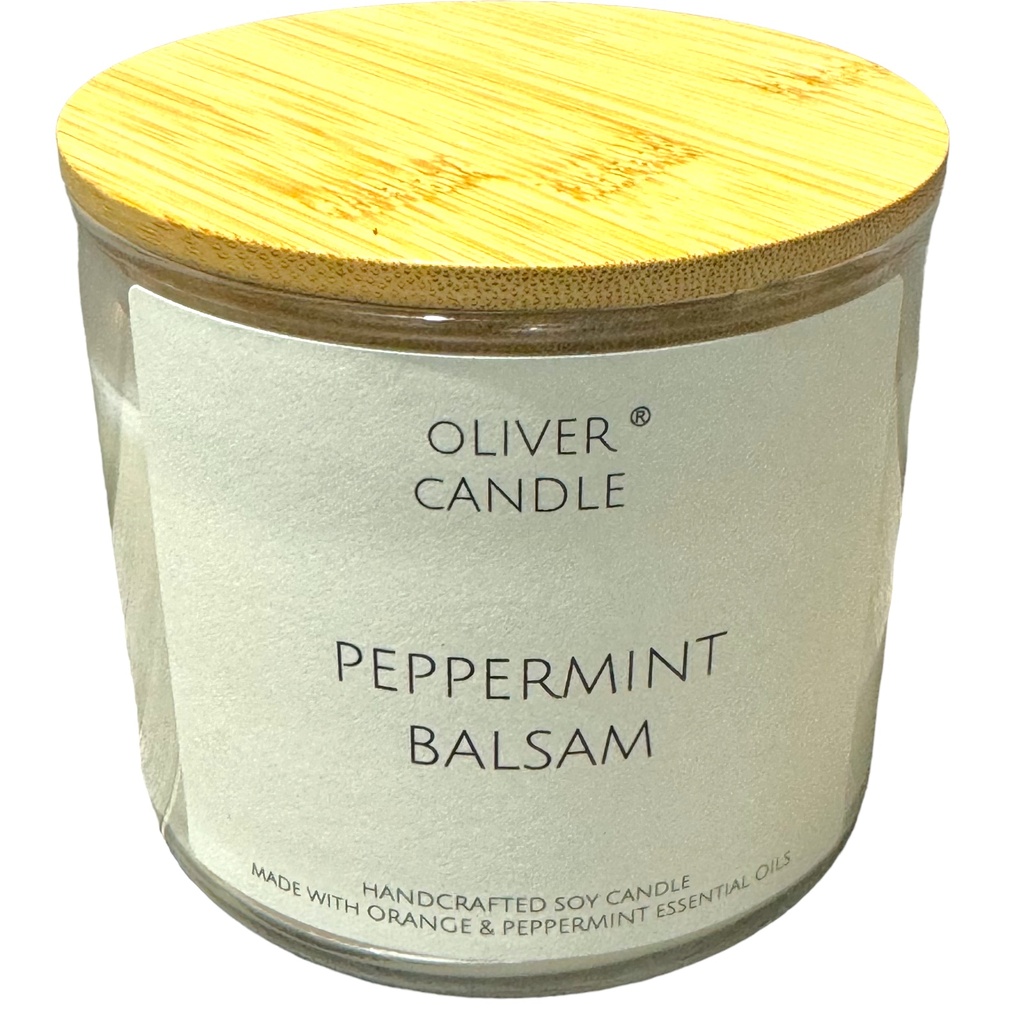 Peppermint Balsam 3 Wick Soy Candle