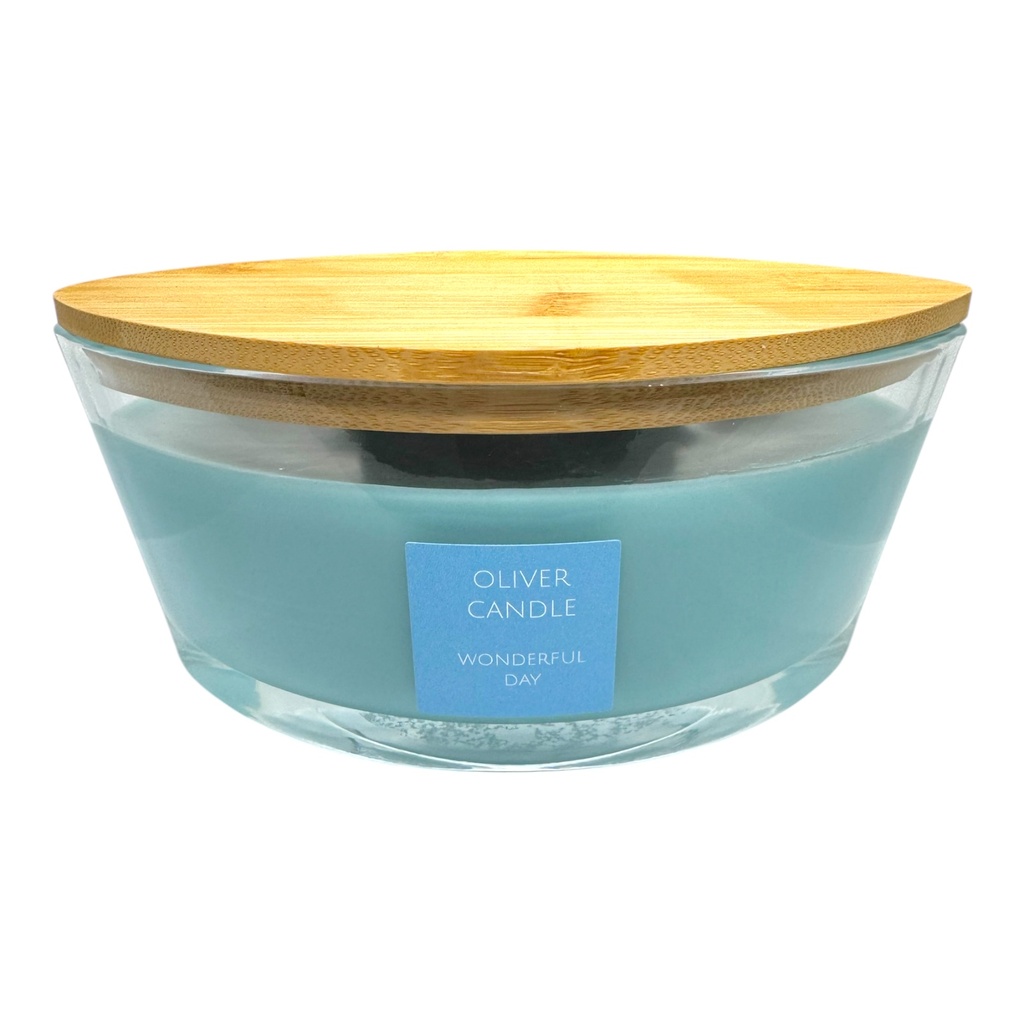 [806400] Wonderful Day Wooden Wick Large Candle