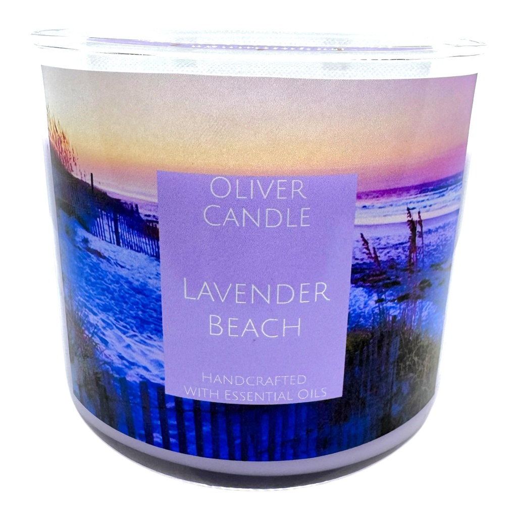 Lavender Beach 3 Wick Candle