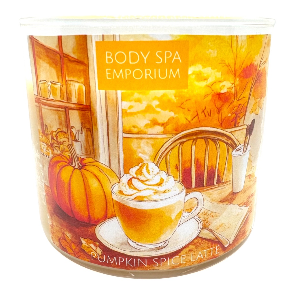 Pumpkin Spice Latte 3 Wick Soy Candle