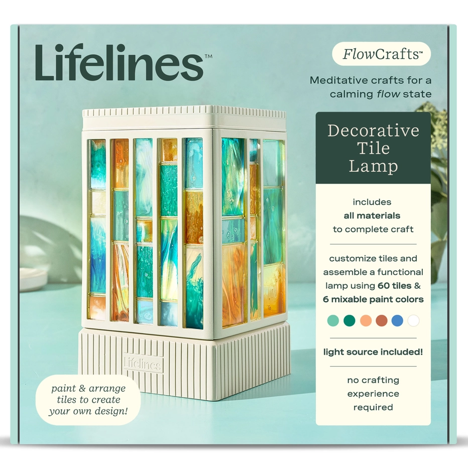 Lifelines FlowCrafts - Decorative Tile Lamp