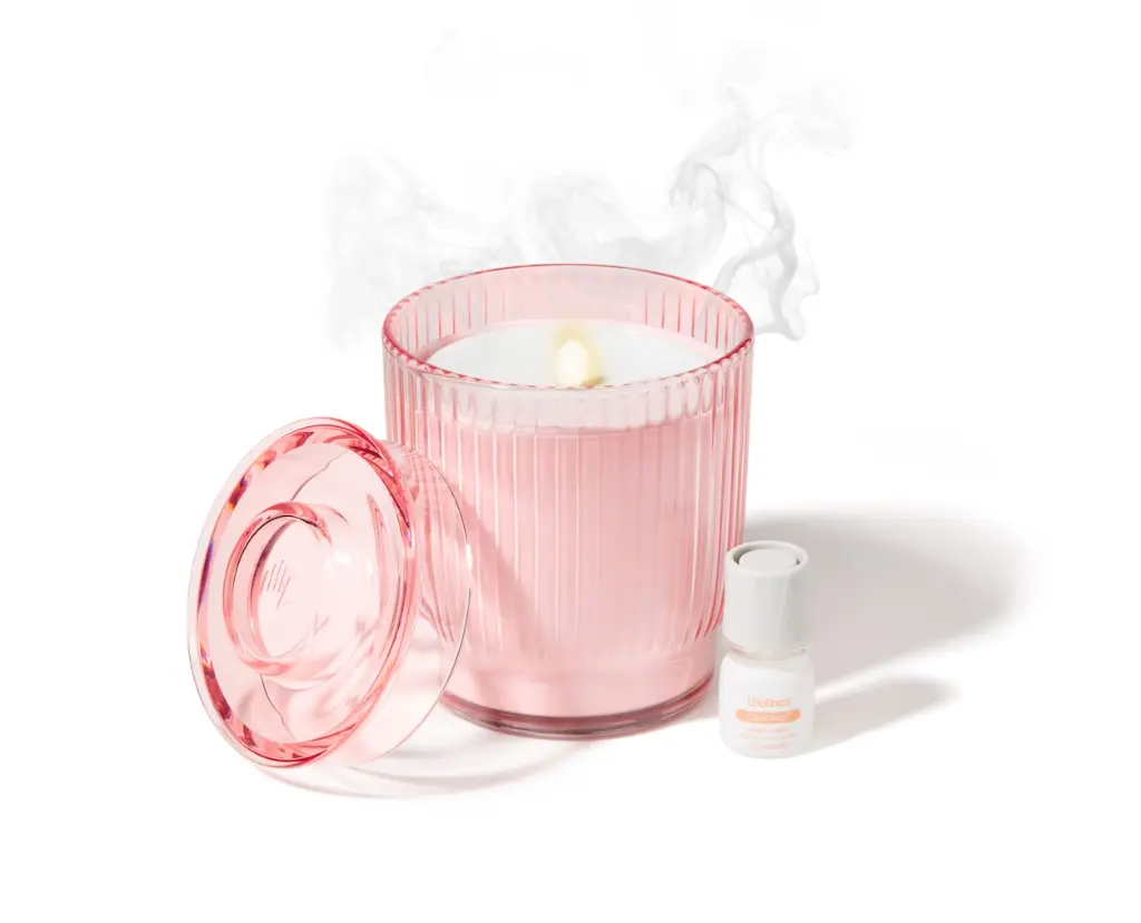[807605] Flameless Candle Diffuser- Pink with Very Vanilla Clickwick