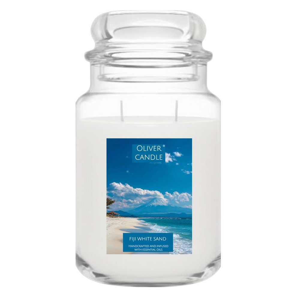 [807822] Fiji White Sand Apothecary Large Candle
