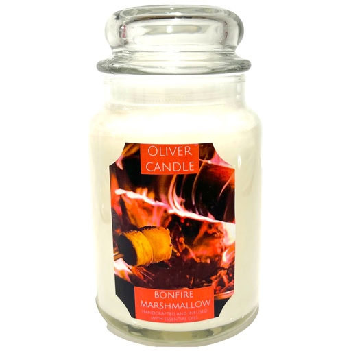 [803822] Bonfire Marshmallow Apothecary Large Jar